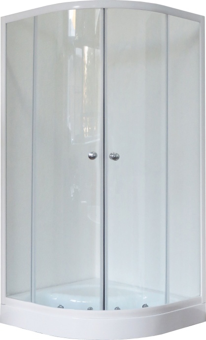 Душевой уголок Royal Bath HK 100x100 профиль белый стекло прозрачное RB100HK-T - 2