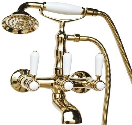 Смеситель для ванны Magliezza Bianco золото  50105-4-do - 0