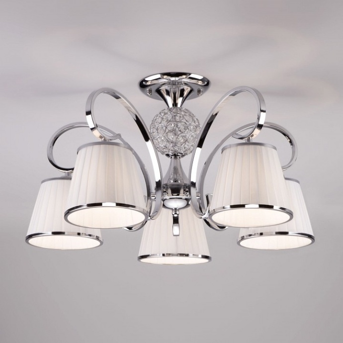 Потолочная люстра Eurosvet Tessa 60088/5 хром - 0