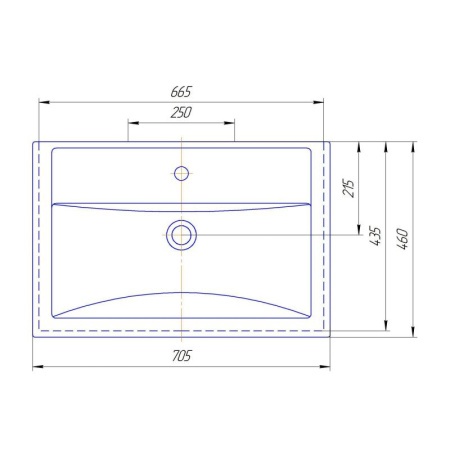 Тумба с раковиной Misty Лайм 70 белая с черным УТ000001175 - 4