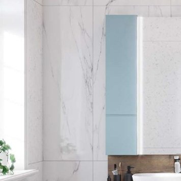 Шкаф подвесной Aquaton Мишель 23 светлое дерево-голубой 1A244303MIX30 - 3