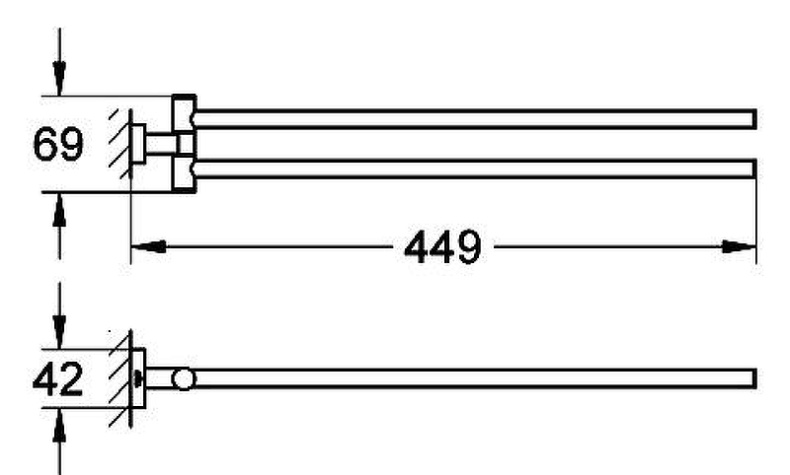 Полотенцедержатель Grohe   40624001 - 2