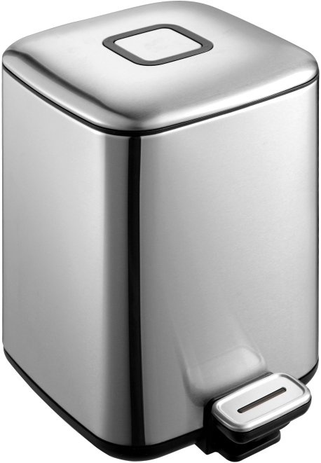 Ведро для мусора Weltwasser WW Mila MT 9L матовый хром  10000000885 - 0