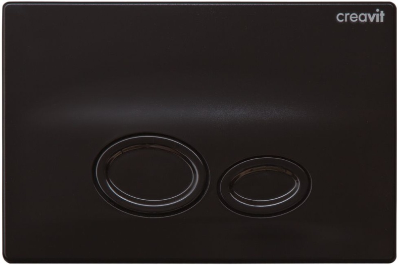 Кнопка смыва Creavit Drop, черный глянцевый GP2002.02 - 0