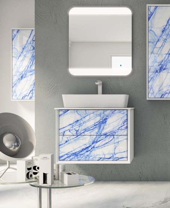 BELLAGIO Столешница из искусственного мрамора, 50185 Bianco  71х46 - 0