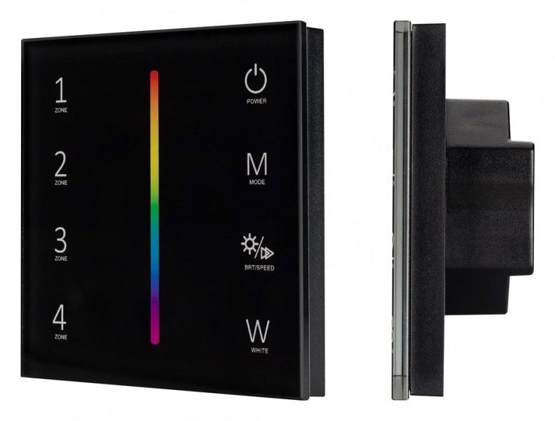 Панель-регулятора цвета RGBW  сенсорный встраиваемый Arlight SMART 027104 - 0