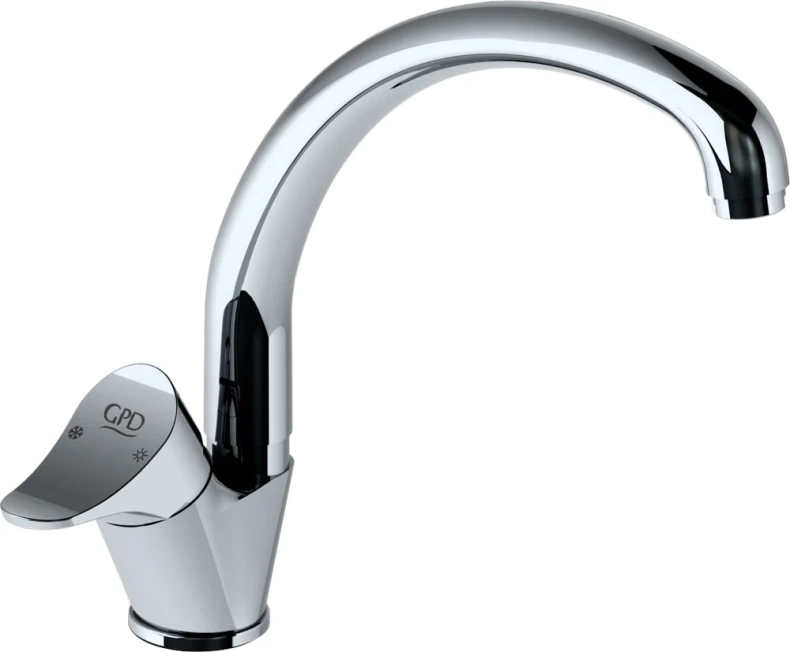 Смеситель для кухни GPD Florus хром MTE170 - 0