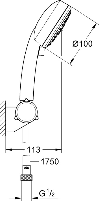Душевой гарнитур Grohe Tempesta Cosmopolitan 27584002 - 1
