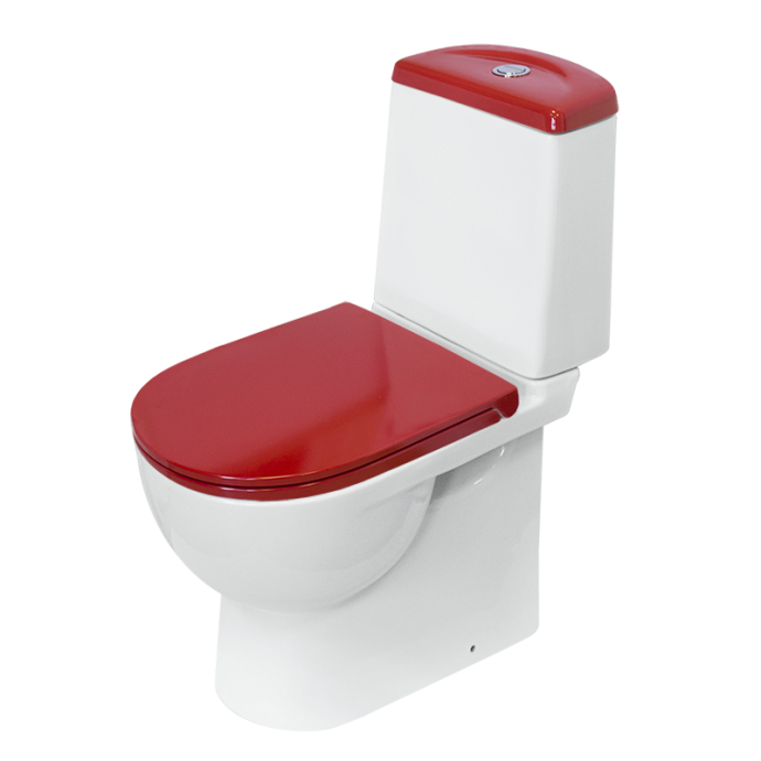 Унитаз-компакт Sanita luxe Best Color Red с микролифтом BSTSLCC07110522 - 0