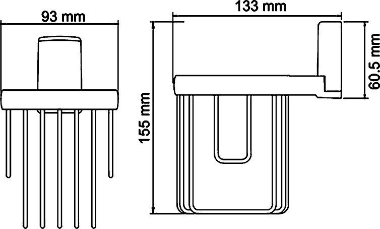 Держатель освежителя воздуха Wasserkraft Leine К-5045 K-5045 - 2