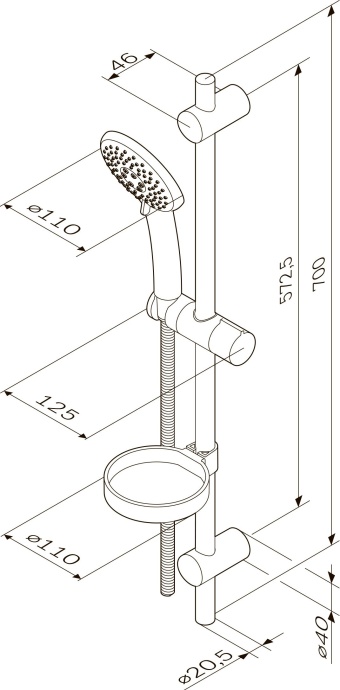 Душевой гарнитур AM.PM Like F0180064 - 3