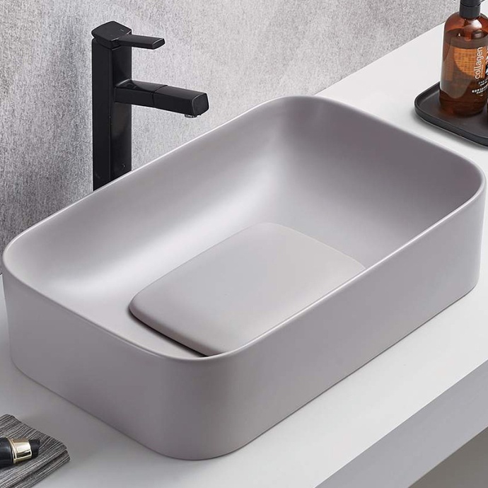 Раковина накладная WeltWasser WW ELBACH 78575-70 MT-GR 70.5 матовый серый  10000008704 - 0