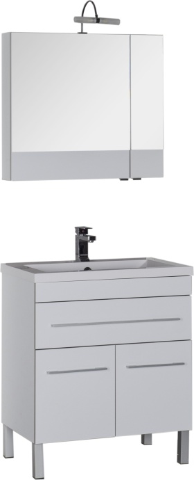 Мебель для ванной Aquanet Верона 75 белая, 1 ящик, 2 двери 182706 - 8