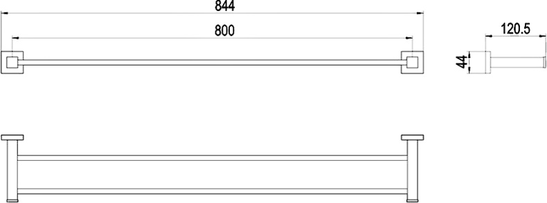 Полотенцедержатель Timo Selene (10056/00 chrome) - 2