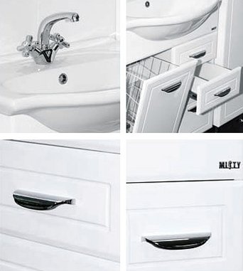 Тумба для комплекта Misty Дрея 65 2 ящика, с бельевой корзиной Э-Дре01065-01К2Я - 6