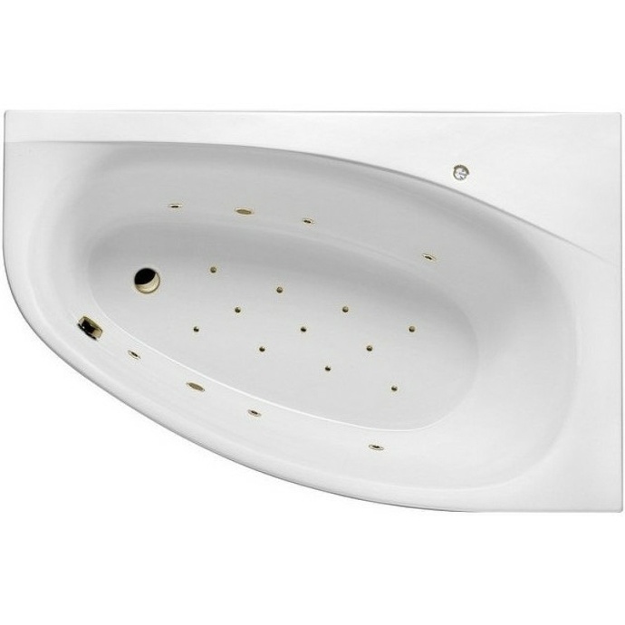 Акриловая ванна Excellent Kameleon 170x110 белая бронза правая с гидромассажем WAEX.KMP17.RELAX.BR - 0