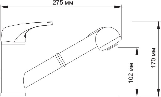 Смеситель Wasserkraft Oder 6365 для кухонной мойки - 3