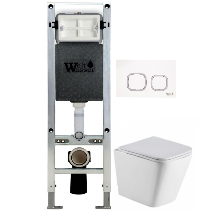 Комплект Weltwasser AMBERG 350 ST + GELBACH 004 GL-WT + AMBERG RD-WT  10000006513 - 0