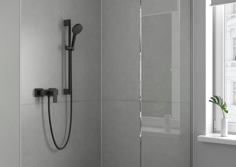 Смеситель Hansgrohe Vernis Shape 71650670 для душа, черный - 1