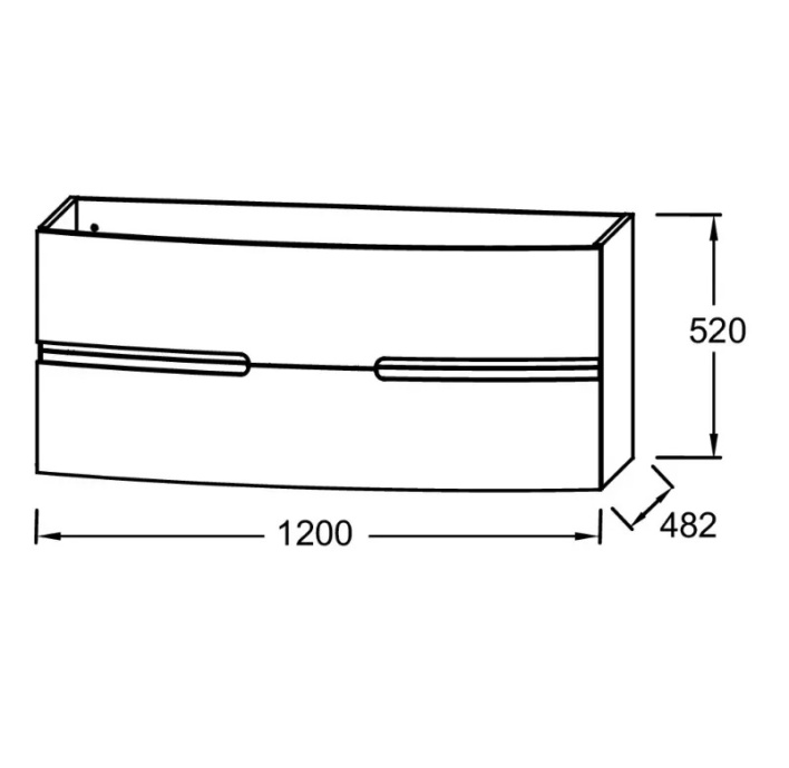 Тумба под раковину Jacob Delafon Nona 120 белый EB1890RU-G1C - 2
