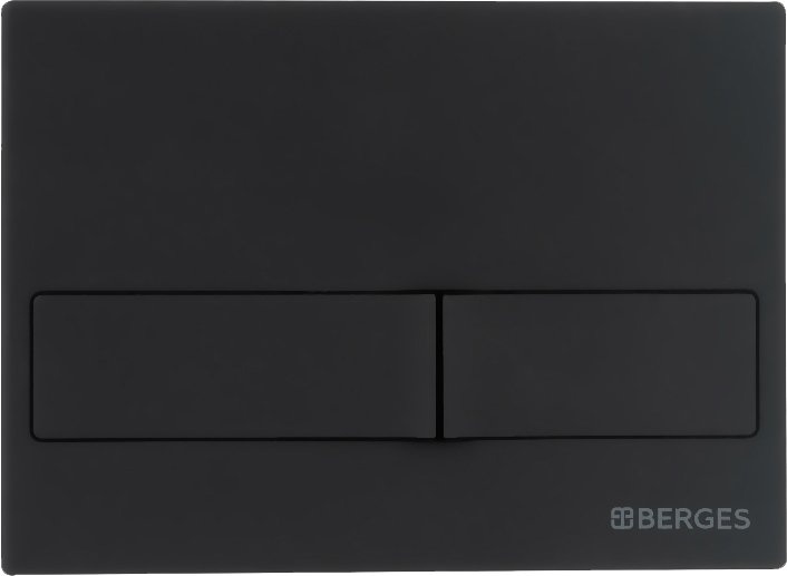 Кнопка смыва Berges Wasserhaus Novum L5 чёрный, матовый 040015 - 0