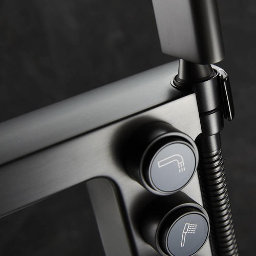 Смеситель напольный Black&White Universell черный матовый 7562GM - 1