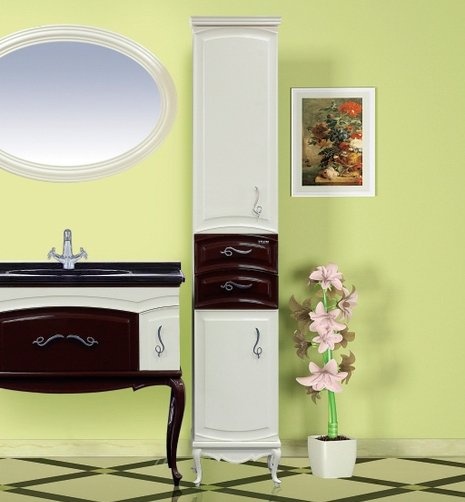 Шкаф-пенал Misty Флоренция бежево-коричневый L Л-Фло05035-461Л - 3