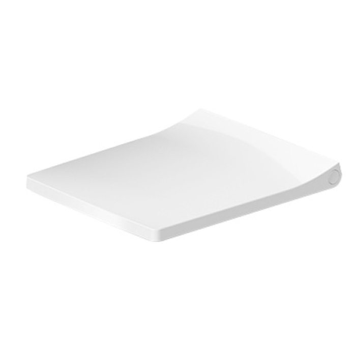 Duravit Viu Сиденье для компактного унитаза 257309 (с микролифтом), петли: нерж. сталь, цвет: белый 0021290000 - 0