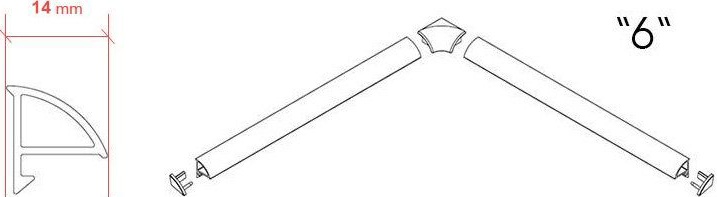 Бордюр для поддона Ravak A000000004 - 5