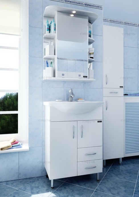 Зеркало-шкаф СанТа Герда 60 свет фацет 101042 - 1