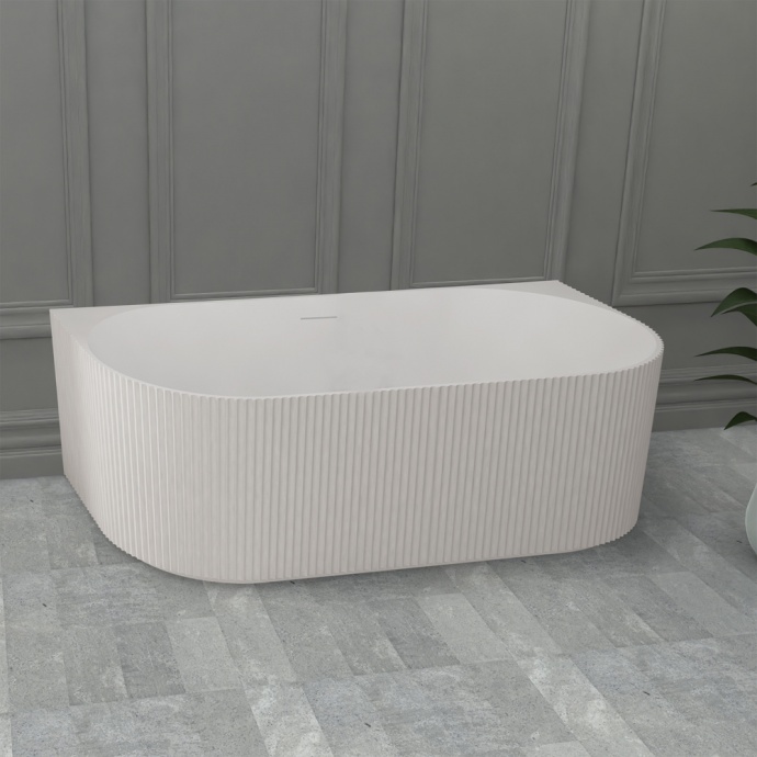 Ванна из искусственного камня ABBER Stein AS9630 белая матовая - 1