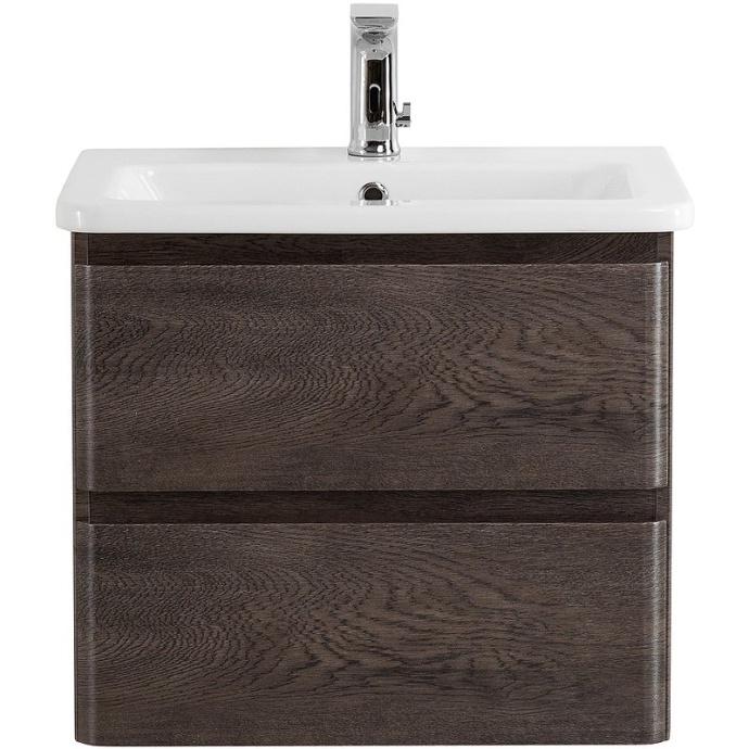 Тумба с раковиной BelBagno Albano 50 темное дерево - 0