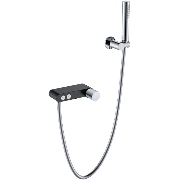 Смеситель для душа Boheme Stick черный хром 123-BCR.2 - 0