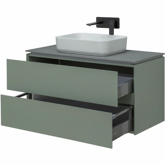 Тумба под раковину Allen Brau Infinity 100 серо - зеленый матовый 1.21003.CGM - 5