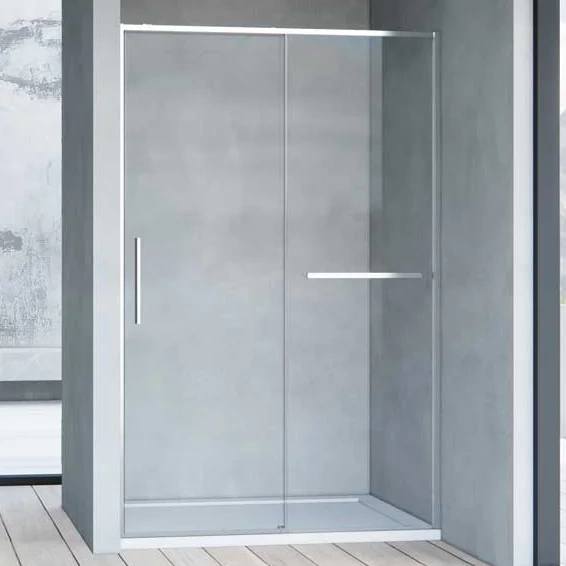 Душевая дверь Vincea Slim Soft 100х200 профиль хром стекло прозрачное VDS-1SS100CL - 0