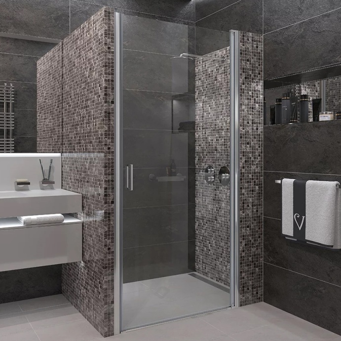 Душевая дверь в нишу Veconi Vianno VN-43 70 см,  профиль хром VN43-70-01-C5 - 0