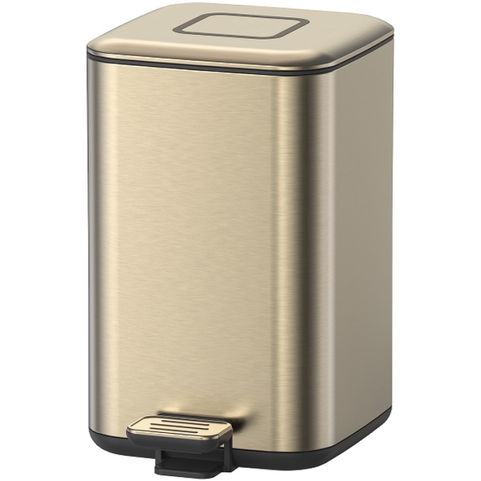 Ведро для мусора Boheme Q золото матовый 10948-MG - 0