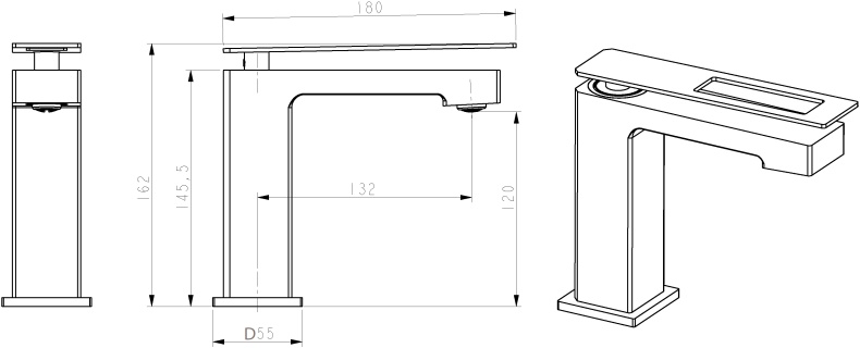 Смеситель Boheme Q 141-WCR для раковины - 2