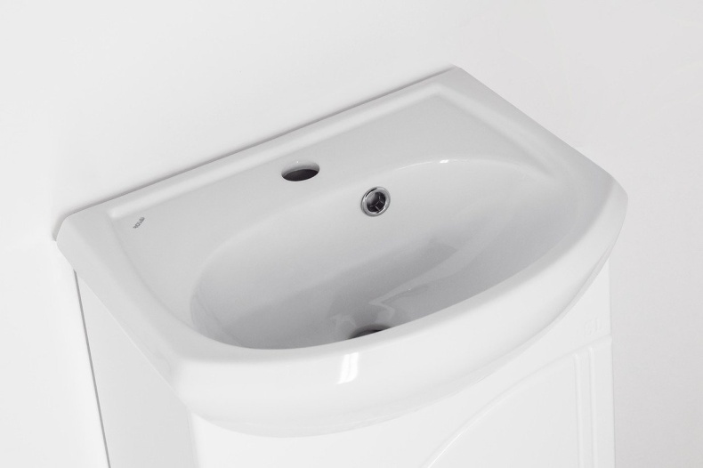 Тумба с раковиной Style Line Эко Волна №2 45 белая - 2