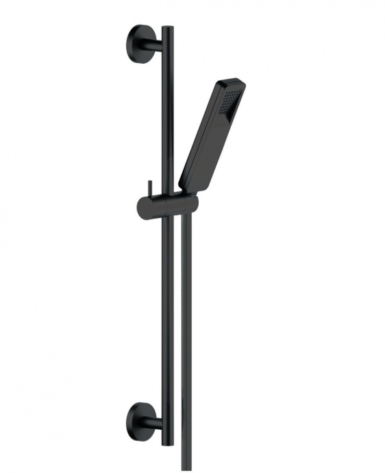 AD140/53BM душевой гарнитур 60 см 1jet (чёрный) - 0