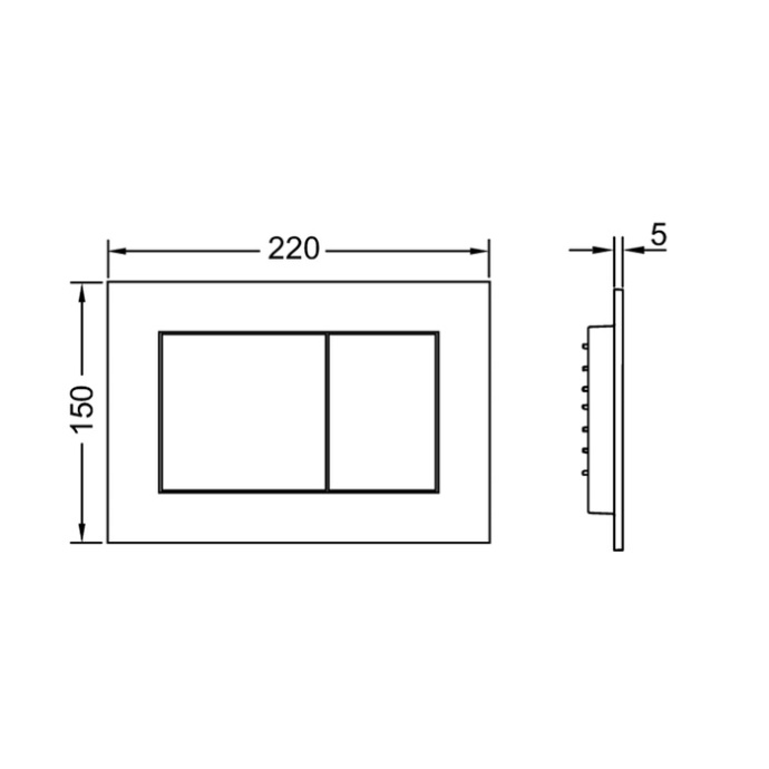 TECEnow. Панель смыва, белая, антибактериальная 9240405 - 1