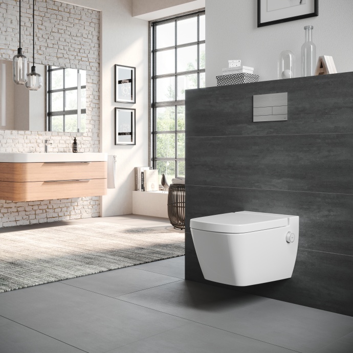 Унитаз подвесной TECE One 9700200 безободковый с биде - 3