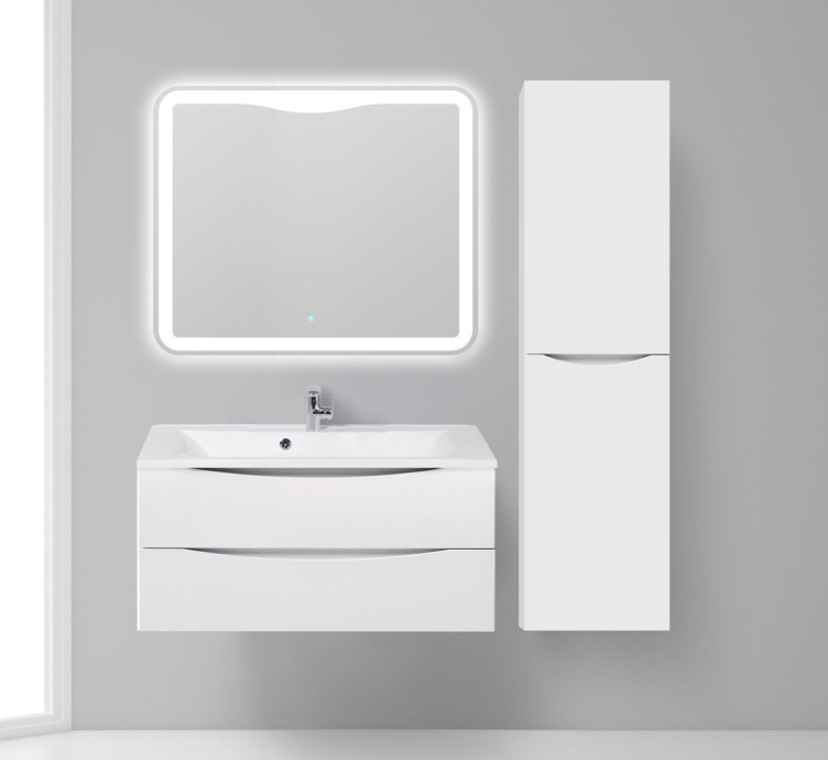 Шкаф-пенал BelBagno Fly-Marino R bianco opaco FLY-MARINO-1500-2A-SC-BO-P-R - 1