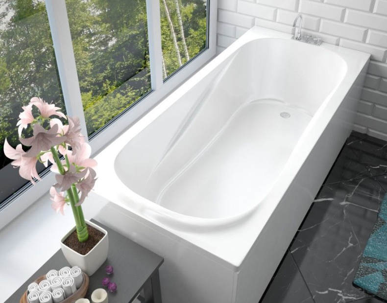 Ванна из литьевого мрамора Эстет Альфа, 180 х 80 см, ФР-00001311 - 2