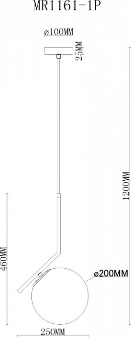 Подвесной светильник MyFar Pierre MR1161-1P - 2