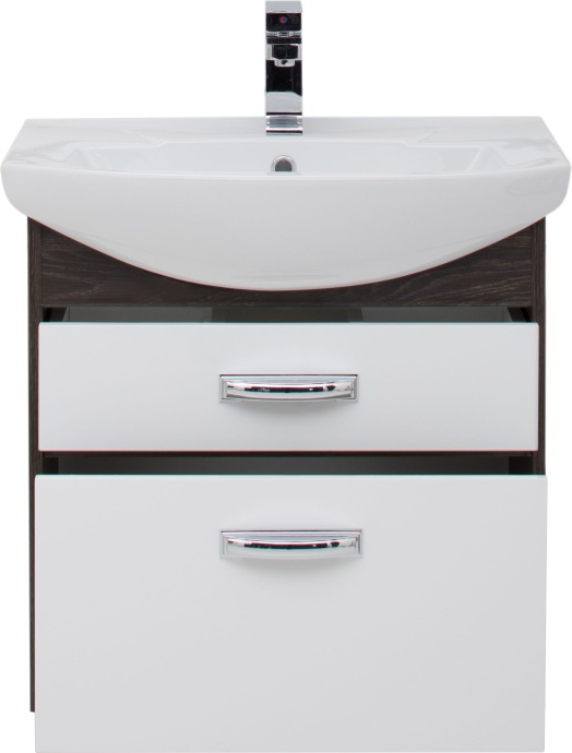 Тумба с раковиной Aquanet Грейс 65 2 ящика, дуб кантенбери - 5
