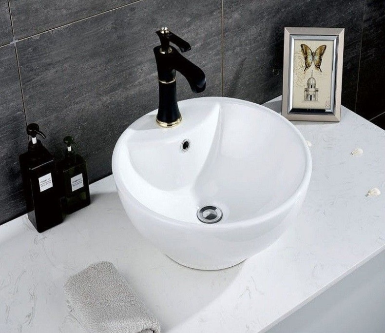 Раковина накладная Ceramalux N белый  9001 - 6