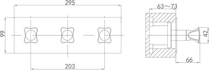 Смеситель для ванны D&K DA138  DA1384801 - 2