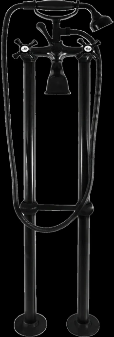 Смеситель напольный для ванны Rav Slezak Morava retro черный матовый MK150.5/2CMAT - 0