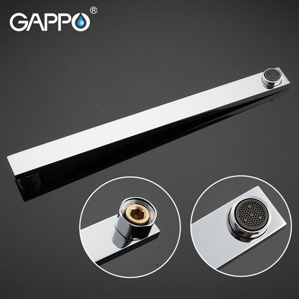 Смеситель для ванны с изливом 35см и переключателем в корпусе белый/хром G2207-7 - 3